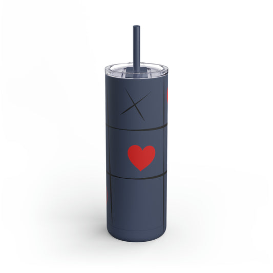 Celebrate Life with our XOXO Game Water Tumbler. Healthy Lifestyle Water Tumbler. Great Valentine Day Gift.