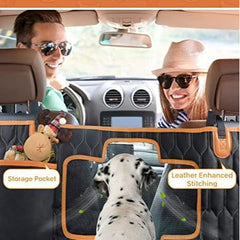 Pet car seat cover. Waterproof pet seat cover. Scratch-resistant car seat cover. 