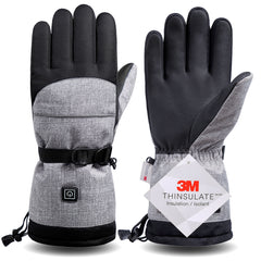 Heated Ski Gloves. Heated Snowboard Gloves with 3M Thinsulate. Touchscreen Ski Gloves