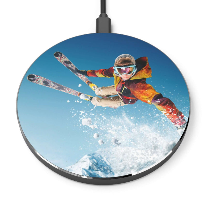 Adventure iPhone Wireless Charger | 10W Personalized Charging with Skier Design. - Best Gifter Ever: Unwrap Your Passion: Ski. Snowboard. Travel. Love. Play. Shop.