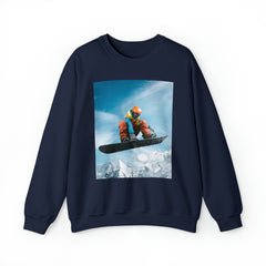 AIRBORNE - Premium Snowboarders Sweatshirt, Stylish Unisex Pullover, Skiing Sweatshirt, Winter Sports Apparel, Snowboarding Gift, Funny Sweatshirt - Best Gifter Ever: Unwrap Your Passion: Ski. Snowboard. Travel. Love. Play. Shop.