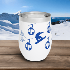 Alpine Adventure Insulated Wine Tumbler - Skier & Snowboarder Edition. Eco - Friendly Insulated Wine Tumbler – Perfect for Any Occasion. - Best Gifter Ever: Unwrap Your Passion: Ski. Snowboard. Travel. Love. Play. Shop.