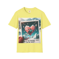 Buy the Best Missing Piece of My Heart T-Shirt | for Men and Women | Shop Now | Anniversary and Valentine Special | Friendship Celebration - Best Gifter Ever: Unwrap Your Passion: Ski. Snowboard. Travel. Love. Play. Shop.