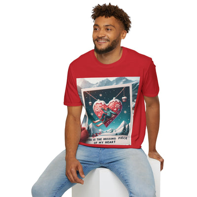 Buy the Best Missing Piece of My Heart T-Shirt | for Men and Women | Shop Now | Anniversary and Valentine Special | Friendship Celebration - Best Gifter Ever: Unwrap Your Passion: Ski. Snowboard. Travel. Love. Play. Shop.