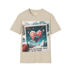 Buy the Best Missing Piece of My Heart T-Shirt | for Men and Women | Shop Now | Anniversary and Valentine Special | Friendship Celebration - Best Gifter Ever: Unwrap Your Passion: Ski. Snowboard. Travel. Love. Play. Shop.