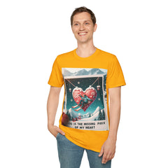 Buy the Best Missing Piece of My Heart T-Shirt | for Men and Women | Shop Now | Anniversary and Valentine Special | Friendship Celebration - Best Gifter Ever: Unwrap Your Passion: Ski. Snowboard. Travel. Love. Play. Shop.