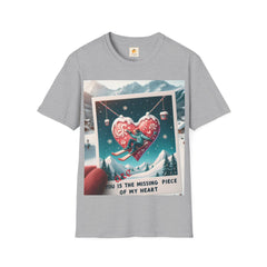 Buy the Best Missing Piece of My Heart T-Shirt | for Men and Women | Shop Now | Anniversary and Valentine Special | Friendship Celebration - Best Gifter Ever: Unwrap Your Passion: Ski. Snowboard. Travel. Love. Play. Shop.