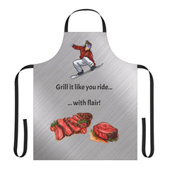 Catch Air and Flavors: Snowboarders Grill Apron - Ride the Taste Wave! Unwrap Your Passion! Best Gift for Snowboard Lovers! - Best Gifter Ever: Everyday Items and Unique Gifts for Ski, Snowboard, Travel, and More