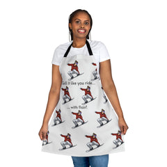 Dynamic print Snowboarder’s Grill Apron. Rugged Snowboarder’s Grill Apron for grill masters.