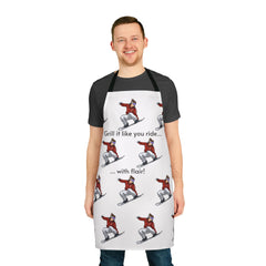 Snowboarder’s Grill Apron for serious airtime. Snowboarder’s Grill Apron for burger flips.