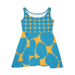 Chic Geometric Print Skater Dress: Elevate Your Summer Style! Versatile Summer Dress I Lightweight Dress I Pool Party Fashion I Summer Style - Best Gifter Ever: Unwrap Your Passion: Ski. Snowboard. Travel. Love. Play. Shop.