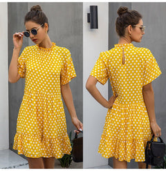 Chic Polka Dot Chiffon Dress for Millennials & Gen Z - Perfect for Spring, Summer, and Fall - Best Gifter Ever: Everyday Items and Unique Gifts for Ski, Snowboard, Travel, and More