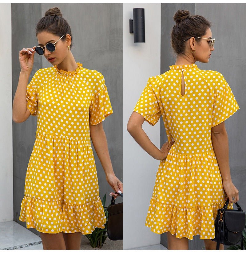 Chic Polka Dot Chiffon Dress for Millennials & Gen Z - Perfect for Spring, Summer, and Fall - Best Gifter Ever: Everyday Items and Unique Gifts for Ski, Snowboard, Travel, and More