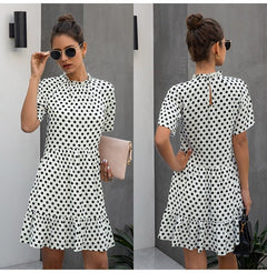 Chic Polka Dot Chiffon Dress for Millennials & Gen Z - Perfect for Spring, Summer, and Fall - Best Gifter Ever: Everyday Items and Unique Gifts for Ski, Snowboard, Travel, and More