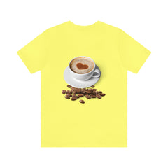 “Coffee Romance” Graphic Tee – Stylish, Timeless, and Fun - Best Gifter Ever: Unwrap Your Passion: Ski. Snowboard. Travel. Love. Play. Shop.