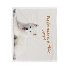 Dog Inspired Velveteen Blanket - best gift ideas for puppy lovers! - Best Gifter Ever: Unwrap Your Passion: Ski. Snowboard. Travel. Love. Play. Shop.