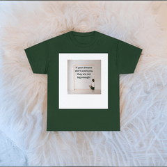 "DREAM BIG" Inspirational Unisex Heavy Cotton Graphic Tee. Best Graphic Motivational T-Shirt. - Best Gifter Ever: Unwrap Your Passion: Ski. Snowboard. Travel. Love. Play. Shop.