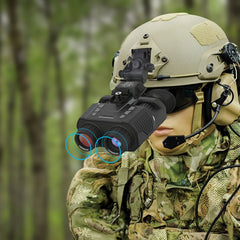 Elite Outdoorsman’s Dream: NV8000 Waterproof Helmet-Mountable Night Vision Goggles with 7-Level Brightness