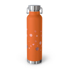 Friendship Hot and Cold Copper Water Bottle with Romantic Ski Design. 22oz - Best Gifter Ever: Unwrap Your Passion: Ski. Snowboard. Travel. Love. Play. Shop.