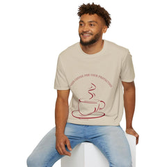 Graphic Tee: I Need Coffee for Your Protection” Crewneck Cotton T-Shirt. Great for Layering. Gift for Coffee Lovers. - Best Gifter Ever: Everyday Items and Unique Gifts for Ski, Snowboard, Travel, and More