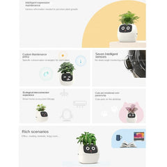 High - End AI Smart USB Planter - WiFi Connected, Interactive, Eco - Friendly with Emotional Pet Display - Best Gifter Ever: Everyday Items and Unique Gifts for Ski, Snowboard, Travel, and More