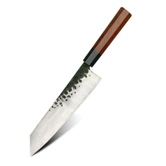 High-end gourmet knives, professional knife set, 3-layer AUS-10 steel blade, African Mkuruti wood handle.