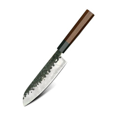 High quality kitchen knives with african Mkuruti wood handle and premier stainless steel. Green gifts. Eco-friendly present for all.