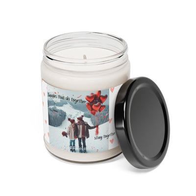 Hit the Slopes of Love with Our ‘Couples that Ski Together, Stay Together’ Soy Candle - Best Gifter Ever: Unwrap Your Passion: Ski. Snowboard. Travel. Love. Play. Shop.