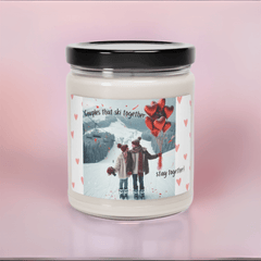 Hit the Slopes of Love with Our ‘Couples that Ski Together, Stay Together’ Soy Candle - Best Gifter Ever: Unwrap Your Passion: Ski. Snowboard. Travel. Love. Play. Shop.