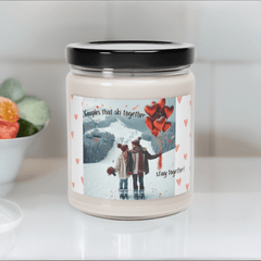 Hit the Slopes of Love with Our ‘Couples that Ski Together, Stay Together’ Soy Candle - Best Gifter Ever: Unwrap Your Passion: Ski. Snowboard. Travel. Love. Play. Shop.