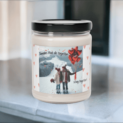 Hit the Slopes of Love with Our ‘Couples that Ski Together, Stay Together’ Soy Candle - Best Gifter Ever: Unwrap Your Passion: Ski. Snowboard. Travel. Love. Play. Shop.