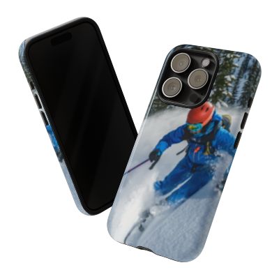 Hit the Slopes with Our Skier - Inspired Phone Case: Glossy or Matte Finish! iPhone, Samsung, Google Cover. - Best Gifter Ever: Unwrap Your Passion: Ski. Snowboard. Travel. Love. Play. Shop.