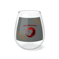 "I Make Pour Decisions” Stemless Wine Glasses: A Toast to Life’s Quirky Moments! 100% Original Stemless Wine Glass (11.75oz) - Best Gifter Ever: Unwrap Your Passion: Ski. Snowboard. Travel. Love. Play. Shop.