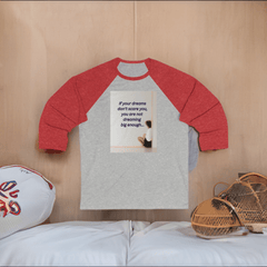 Inspirational Sporty 3/4 Sleeve Baseball Tee: Dream Big and Boost Your Mood! - Best Gifter Ever: Unwrap Your Passion: Ski. Snowboard. Travel. Love. Play. Shop.