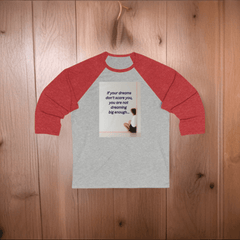 Inspirational Sporty 3/4 Sleeve Baseball Tee: Dream Big and Boost Your Mood! - Best Gifter Ever: Unwrap Your Passion: Ski. Snowboard. Travel. Love. Play. Shop.