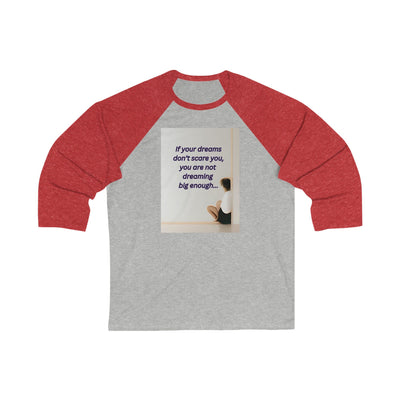 Inspirational Sporty 3/4 Sleeve Baseball Tee: Dream Big and Boost Your Mood! - Best Gifter Ever: Unwrap Your Passion: Ski. Snowboard. Travel. Love. Play. Shop.