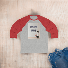 Inspirational Sporty 3/4 Sleeve Baseball Tee: Dream Big and Boost Your Mood! - Best Gifter Ever: Unwrap Your Passion: Ski. Snowboard. Travel. Love. Play. Shop.