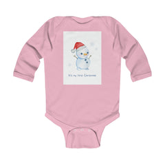 Warm long sleeve bodysuit for babies. Comfortable newborn long sleeve bodysuit.