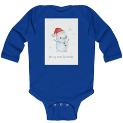 It’s My First Christmas: Cozy Newborn and Infant Long Sleeve Bodysuit. Christmas onesie.