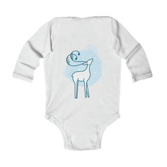 Newborn bodysuit for family gatherings. Casual infant bodysuit for home.