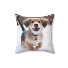 Joyful Puppy Pillow, Cute Decorative Throw Pillow, Dog Inspired Accent Pillow, Dog Lover Gift, Mix and Match Decor, Cozy Home Accent - Best Gifter Ever: Unwrap Your Passion: Ski. Snowboard. Travel. Love. Play. Shop.