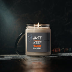 Just keep moving forward Bravery Candle: Uplifting Aromatherapy Soy Candle. Apple Harvest Scented Soy Candle, 9oz - Best Gifter Ever: Unwrap Your Passion: Ski. Snowboard. Travel. Love. Play. Shop.