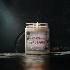 “Let YOUR Light Shine!” Christmas Scented Soy Candle (9oz): Illuminate the Season with Inspiration 🕯️🌟 - Best Gifter Ever: Unwrap Your Passion: Ski. Snowboard. Travel. Love. Play. Shop.