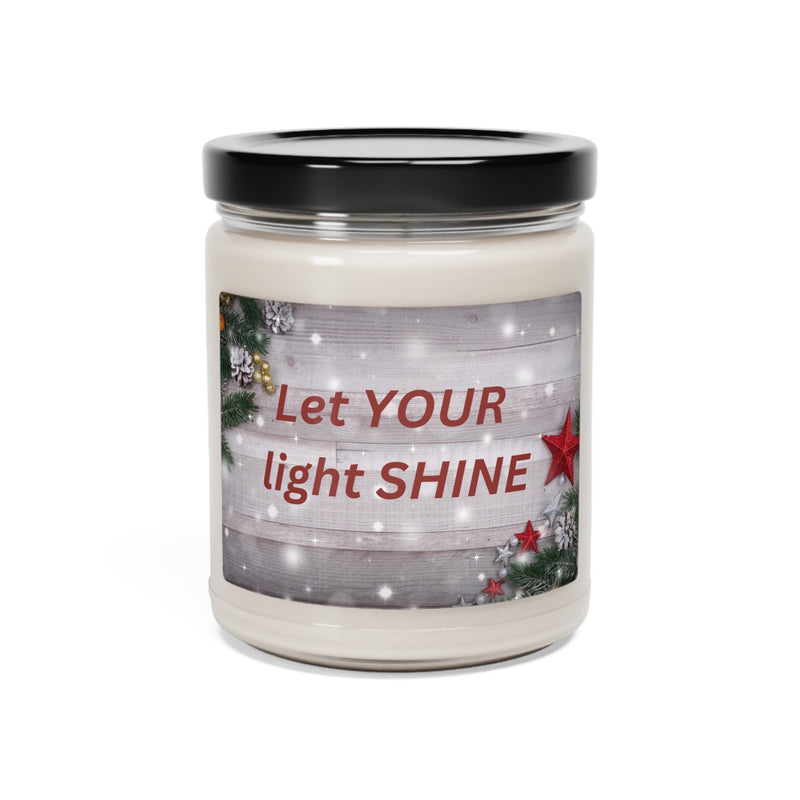 “Let YOUR Light Shine!” Christmas Scented Soy Candle (9oz): Illuminate the Season with Inspiration 🕯️🌟 - Best Gifter Ever: Unwrap Your Passion: Ski. Snowboard. Travel. Love. Play. Shop.