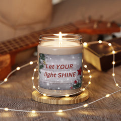 “Let YOUR Light Shine!” Christmas Scented Soy Candle (9oz): Illuminate the Season with Inspiration 🕯️🌟 - Best Gifter Ever: Unwrap Your Passion: Ski. Snowboard. Travel. Love. Play. Shop.