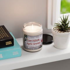 “Let YOUR Light Shine!” Christmas Scented Soy Candle (9oz): Illuminate the Season with Inspiration 🕯️🌟 - Best Gifter Ever: Unwrap Your Passion: Ski. Snowboard. Travel. Love. Play. Shop.