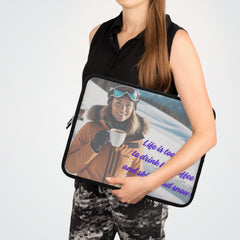 “Life is Too Short” Laptop Sleeve: Coolest Protection for Your Tech - Best work gizmo!