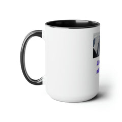 “Live Fast, Ski Faster” Two - Tone Ceramic Mug – 15oz | Year - Round Adventure I Trending Gift for Skiers - Best Gifter Ever: Unwrap Your Passion: Ski. Snowboard. Travel. Love. Play. Shop.