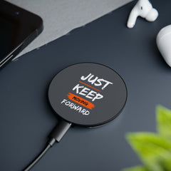 Magnetic Induction Charger with inspiration and attitude! Just keep moving FORWARD! Technology with personality! Great gift idea too! - Best Gifter Ever: Unwrap Your Passion: Ski. Snowboard. Travel. Love. Play. Shop.