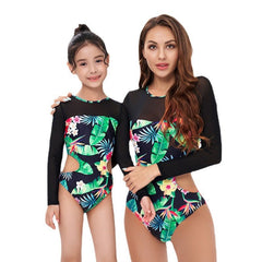 Matching Mother - Daughter Long - Sleeve Swimsuits: Create Unforgettable Moments with Our Vibrant Floral One - Piece Swimwear! - Best Gifter Ever: Everyday Items and Unique Gifts for Ski, Snowboard, Travel, and More